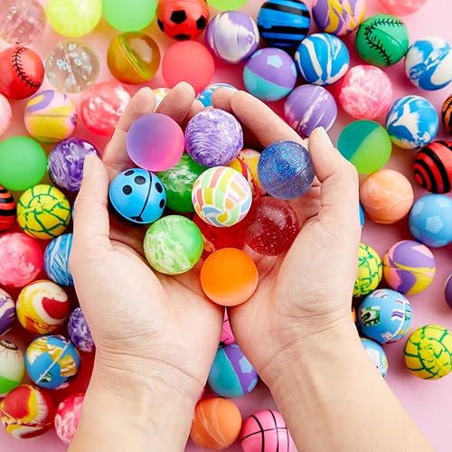 Juvale 100 Pack Bouncy Balls for Kids Bulk 1.25 in 32mm Large Rubber Bouncing Balls for Party Favors Birthday Prizes Gifts in Kuwait Whizz Multi Item Party Favor Packs